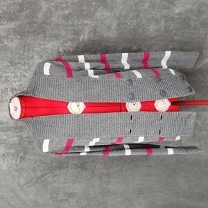 Tommy Hilfiger pullover women's striped sweater cardigan size L